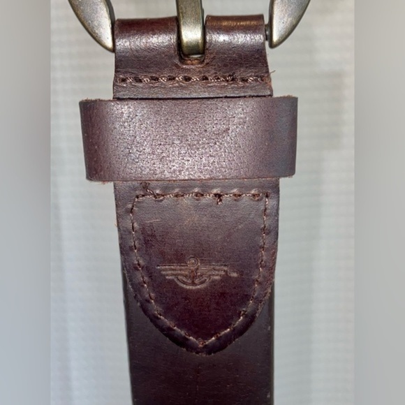 UNISEX dark walnut genuine quality Leather Belt fits 35’’ waist‎ or less size M - Picture 7 of 14